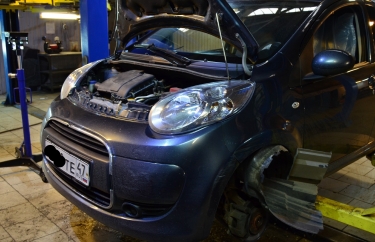 Замена сцепления робот Ситроен С1 (подробные фото)