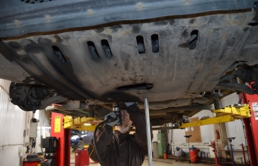 Установка защиты картера Ситроен Джампер