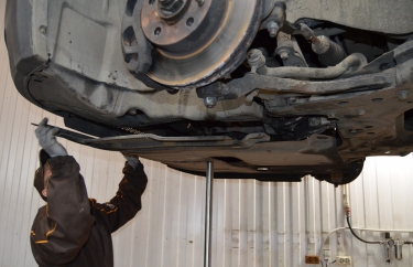 Установка защиты картера Ситроен Джампер