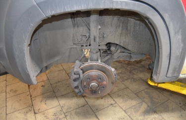 Разборка подвески для доступа к трансмиссии Ситроен Джампер