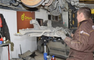 Установка подрамника Ситроен С5